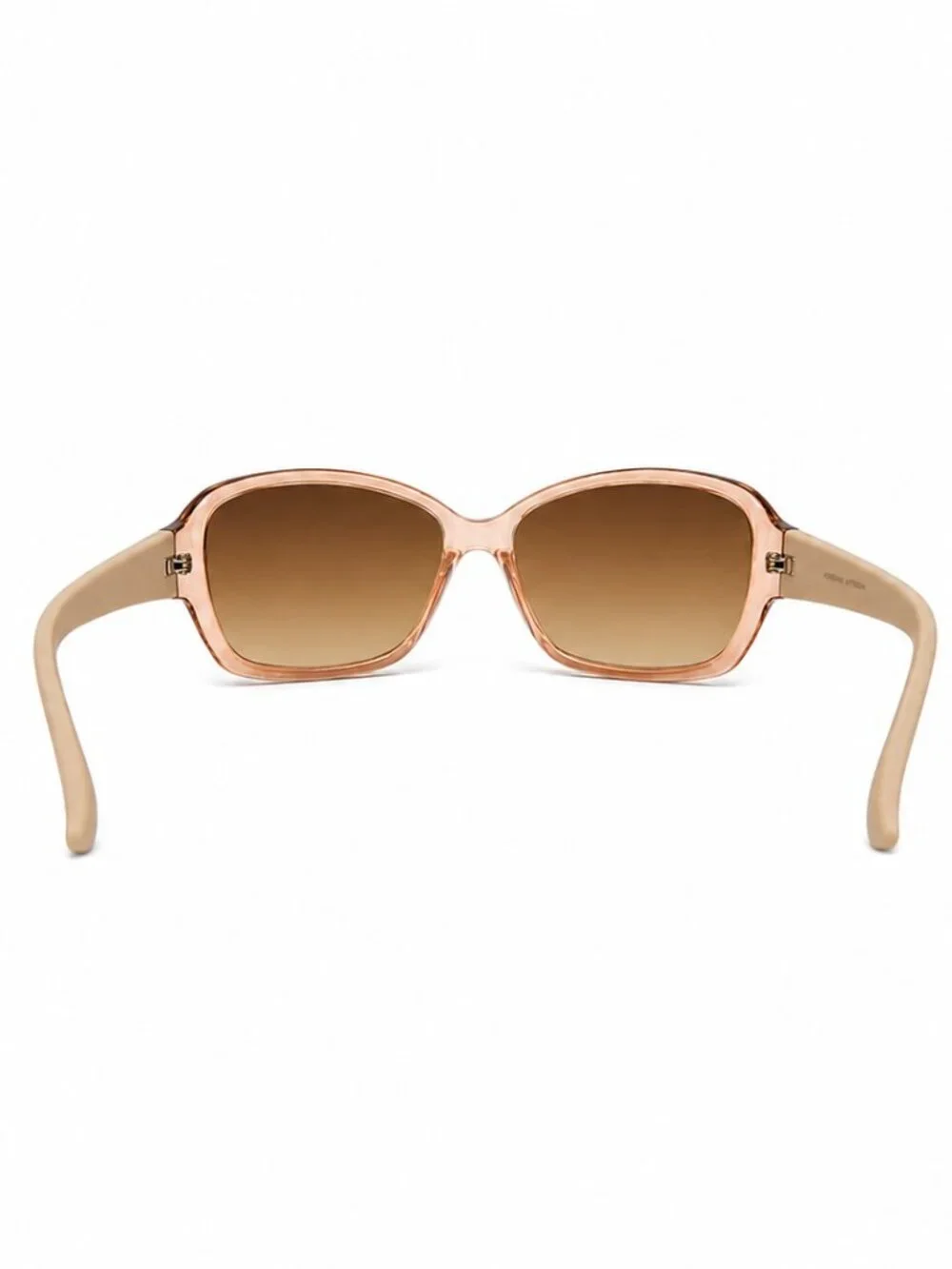 Adrienne Vittadini Sport Women's Oversized Square Gradient Brown Sunglasses
